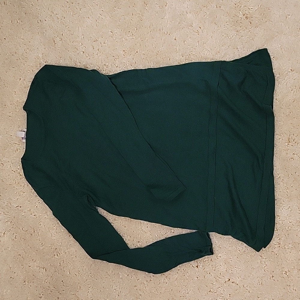 J Jill emerald green merino wool washable sweater, XS
